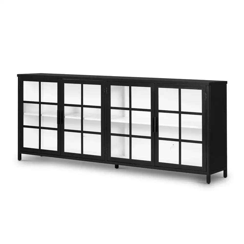 Curated Collection- Cannes Sideboard-Black | Duvall & Co.